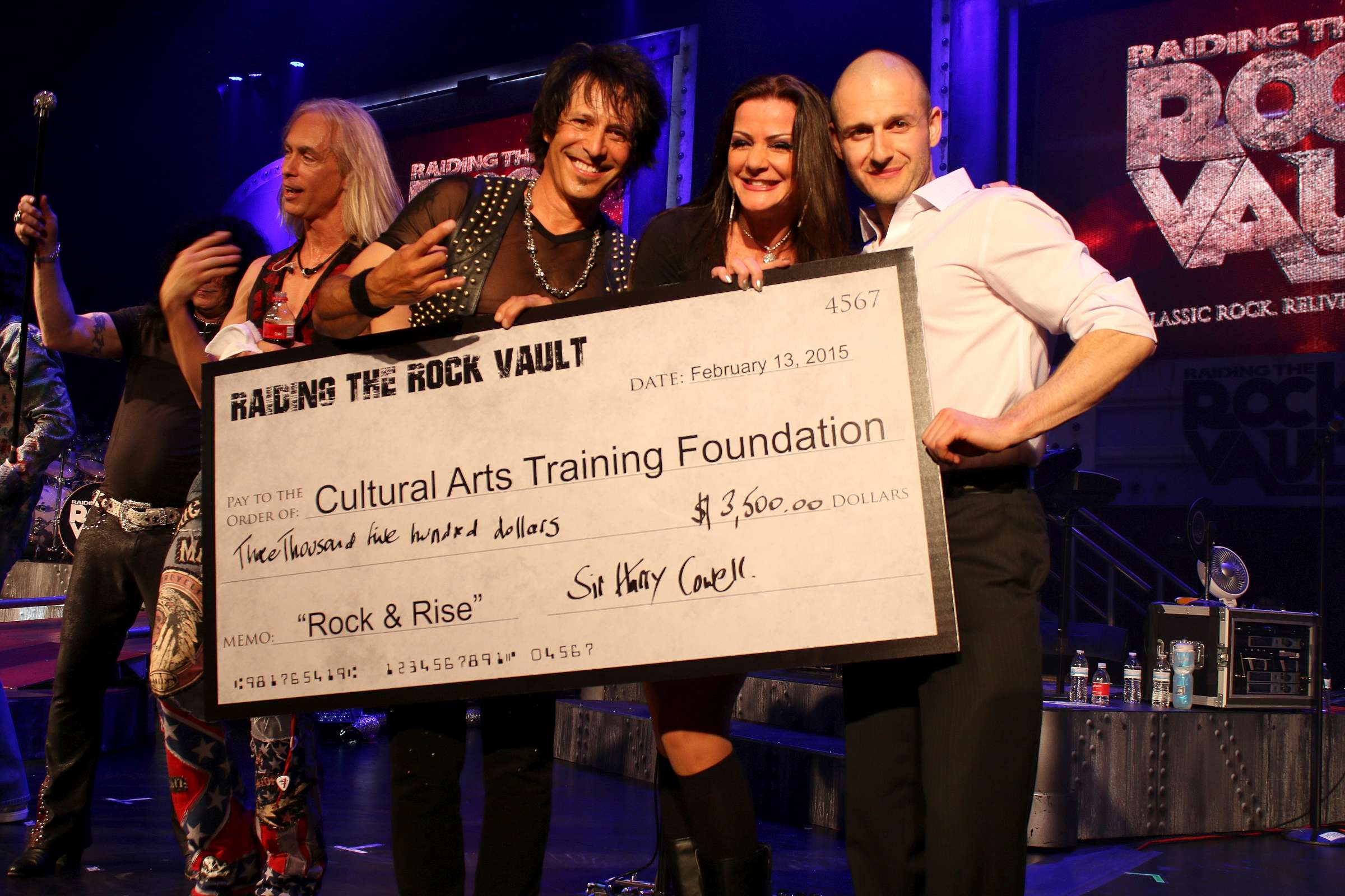 “Raiding the Rock Vault” Raises $3,500 for The Cultural Arts Training Foundation at Friday, Feb. 13 Show