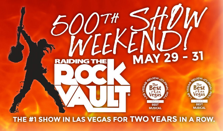 “Raiding the Rock Vault” to Celebrate Rock Vault 500 Weekend at The New Tropicana Las Vegas