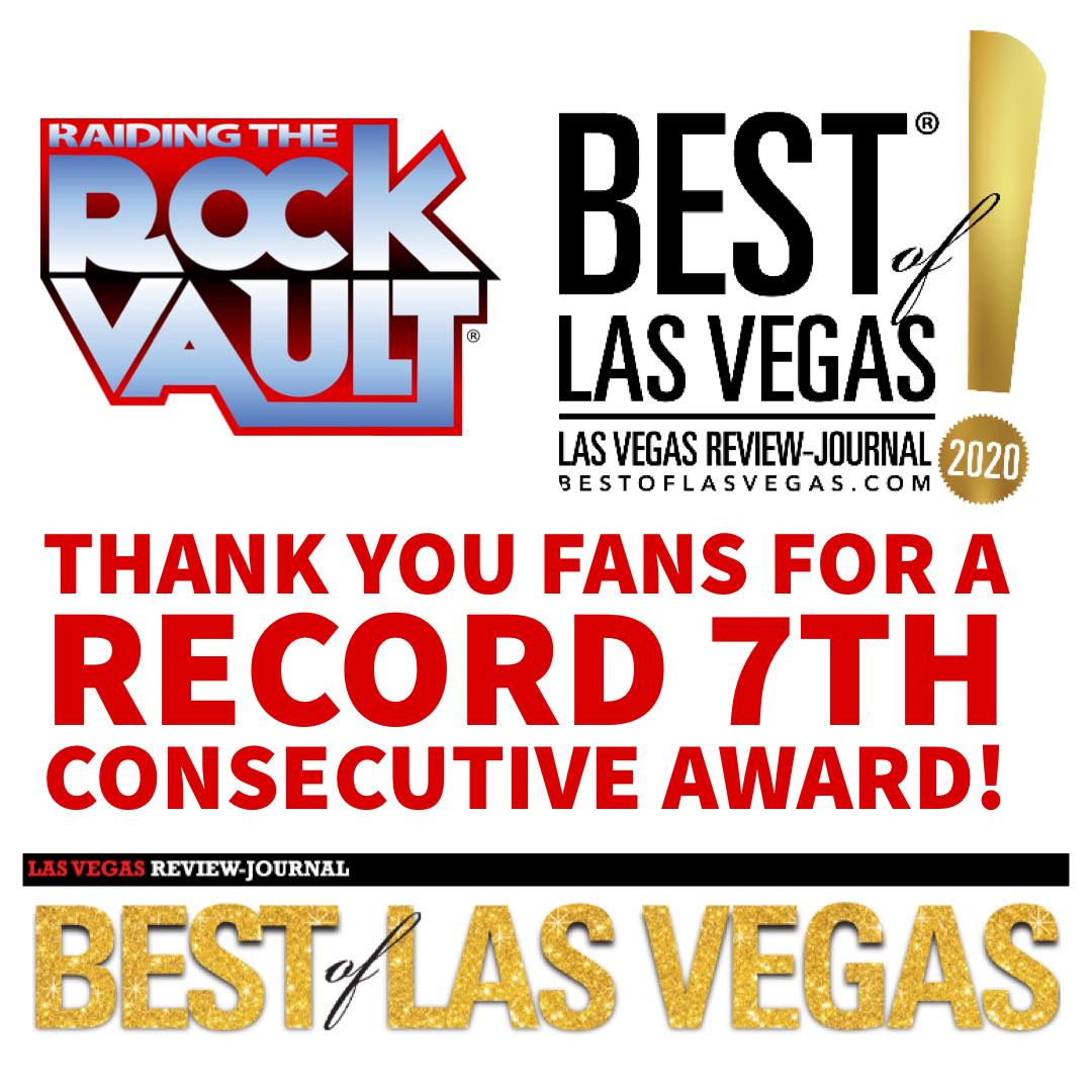 Raiding the Rock Vault Voted “Best of Las Vegas” for Record 7th Year in a Row