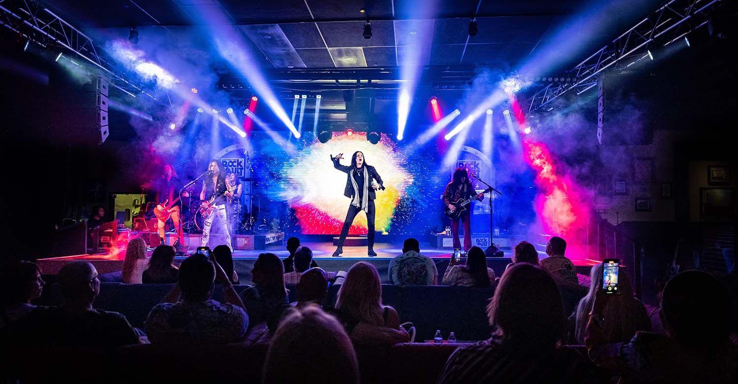 Raiding the Rock Vault performing at the Hard Rock Cafe Las Vegas Strip